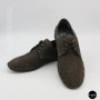 Мужские летние туфли-мокасины из серого нубука Mens 211832 177 grey nubuk 6195
