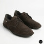 Мужские летние туфли-мокасины из серого нубука Mens 211832 177 grey nubuk 6195
