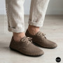 Чоловічі літні бежеві шкіряні мокасини N-SHOES Mens 211829 177 beige nubuk 6196