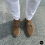 Чоловічі бежеві туфлі-мокасини з нубуку N-SHOES 211851 417 beige nubuk 6197
