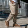 Чоловічі бежеві туфлі-мокасини з нубуку N-SHOES 211851 417 beige nubuk 6197