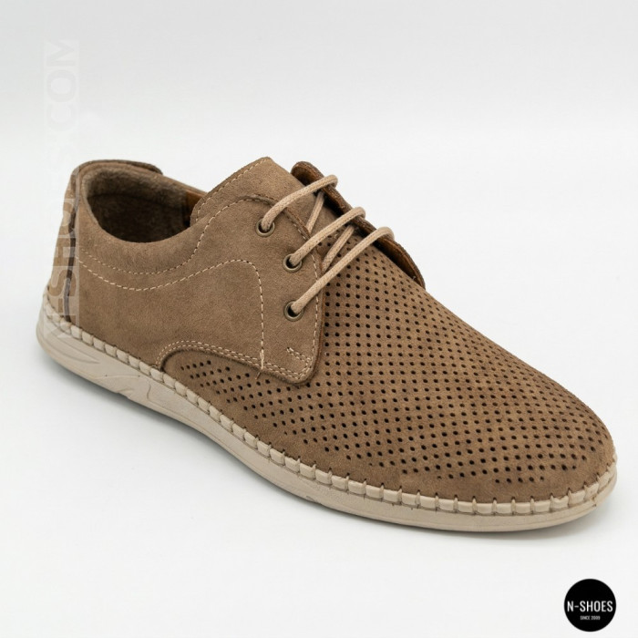Men's Casual Nubuck Summer Moccasins 211851 417 beige nubuk 6197