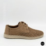 Чоловічі бежеві туфлі-мокасини з нубуку N-SHOES 211851 417 beige nubuk 6197