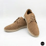 Чоловічі бежеві туфлі-мокасини з нубуку N-SHOES 211851 417 beige nubuk 6197