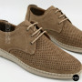 Чоловічі бежеві туфлі-мокасини з нубуку N-SHOES 211851 417 beige nubuk 6197