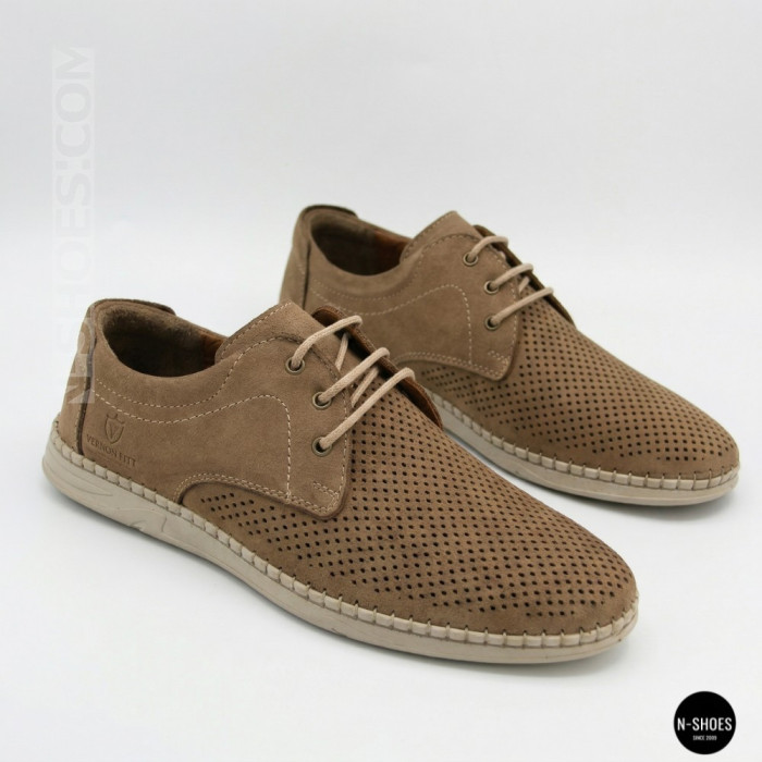 Men's Casual Nubuck Summer Moccasins 211851 417 beige nubuk 6197