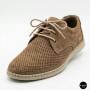Чоловічі бежеві туфлі-мокасини з нубуку N-SHOES 211851 417 beige nubuk 6197