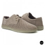 Чоловічі бежеві туфлі-мокасини з нубуку N-SHOES 211851 417 beige nubuk 6197