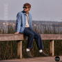 Літні шкіряні туфлі-мокасини N-SHOES Mens 211835 020 grey nubuck 6198