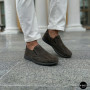 Літні шкіряні туфлі-мокасини N-SHOES Mens 211835 020 grey nubuck 6198