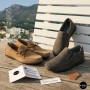 Літні шкіряні туфлі-мокасини N-SHOES Mens 211835 020 grey nubuck 6198