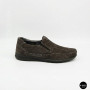 Літні шкіряні туфлі-мокасини N-SHOES Mens 211835 020 grey nubuck 6198