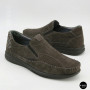 Літні шкіряні туфлі-мокасини N-SHOES Mens 211835 020 grey nubuck 6198