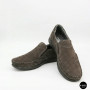 Літні шкіряні туфлі-мокасини N-SHOES Mens 211835 020 grey nubuck 6198