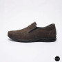 Літні шкіряні туфлі-мокасини N-SHOES Mens 211835 020 grey nubuck 6198