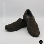 Літні шкіряні туфлі-мокасини N-SHOES Mens 211835 020 grey nubuck 6198