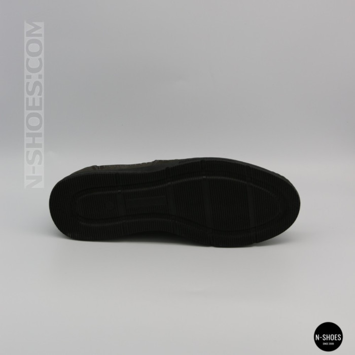 Літні шкіряні туфлі-мокасини N-SHOES Mens 211835 020 grey nubuck 6198