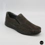 Літні шкіряні туфлі-мокасини N-SHOES Mens 211835 020 grey nubuck 6198