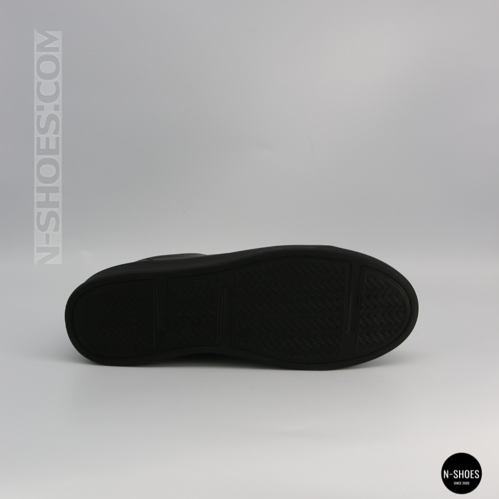 Мужские черные кеды Alex Bens 6199 из натуральной кожи в стиле ECCO Soft 10