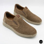 Чоловічі бежеві туфлі нубук N-SHOES Mens 213136 305 6244