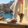 Чоловічі бежеві туфлі нубук N-SHOES Mens 213136 305 6244