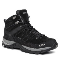 Чоловічі трекінгові черевики CMP Rigel Mid Trekking Shoes Wp 3Q12947 6263 чорні з мембраною з натуральної шкіри