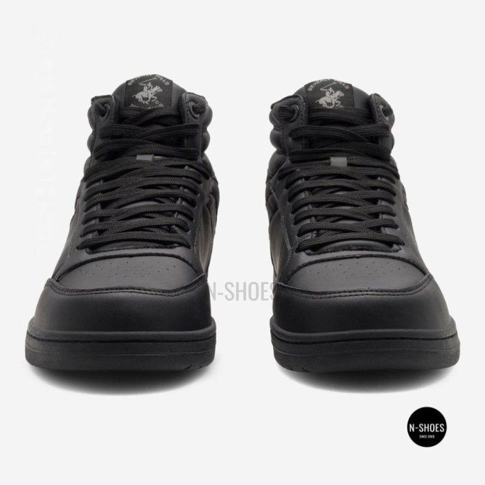 Men's high-top sneakers PUFF-01 6280: black without compromise
