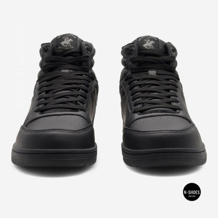 Мужские высокие кроссовки PUFF-01 6280: черный без компромиссов
