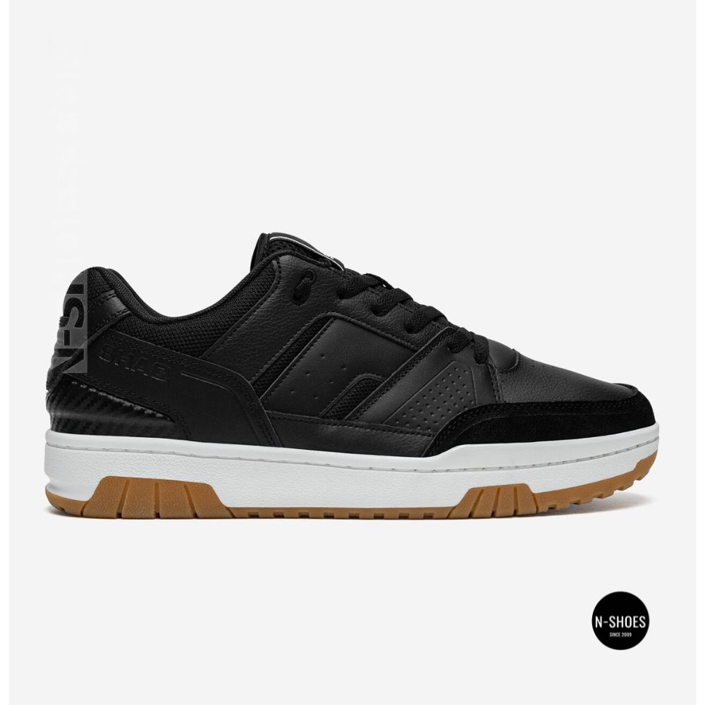 SHAQ BREAKER LOW AQ95014M-B 6283: Low-Profile Black Leather