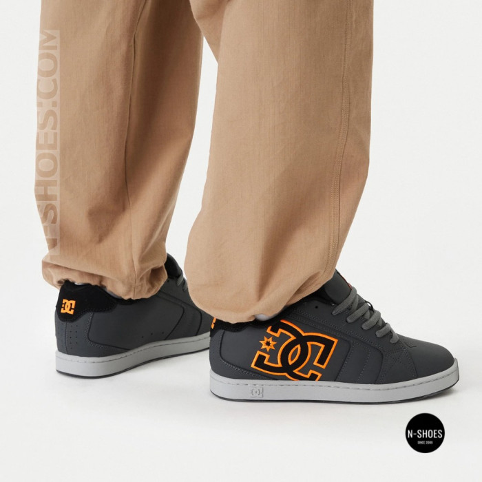 Серые кроссовки DC Shoes EO-NET DC01774025 6286 из натуральной кожи