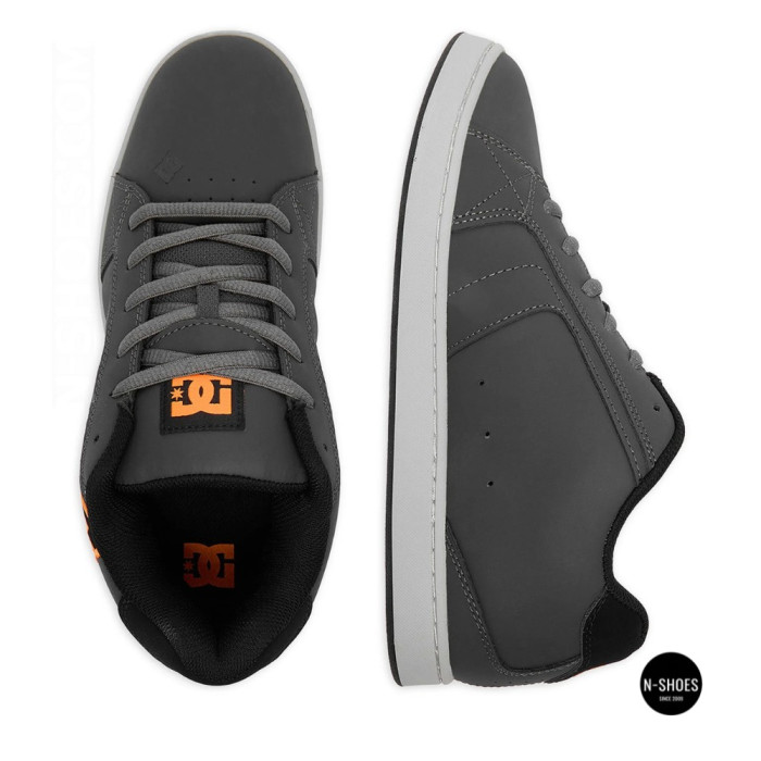 Серые кроссовки DC Shoes EO-NET DC01774025 6286 из натуральной кожи