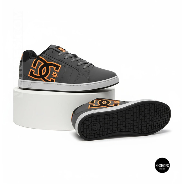 Серые кроссовки DC Shoes EO-NET DC01774025 6286 из натуральной кожи