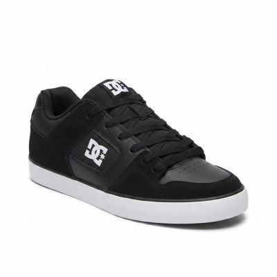 Мужские трендовые кроссовки DC Shoes EO-PURE DC01782006 6288 черные из натуральной кожи оригинал