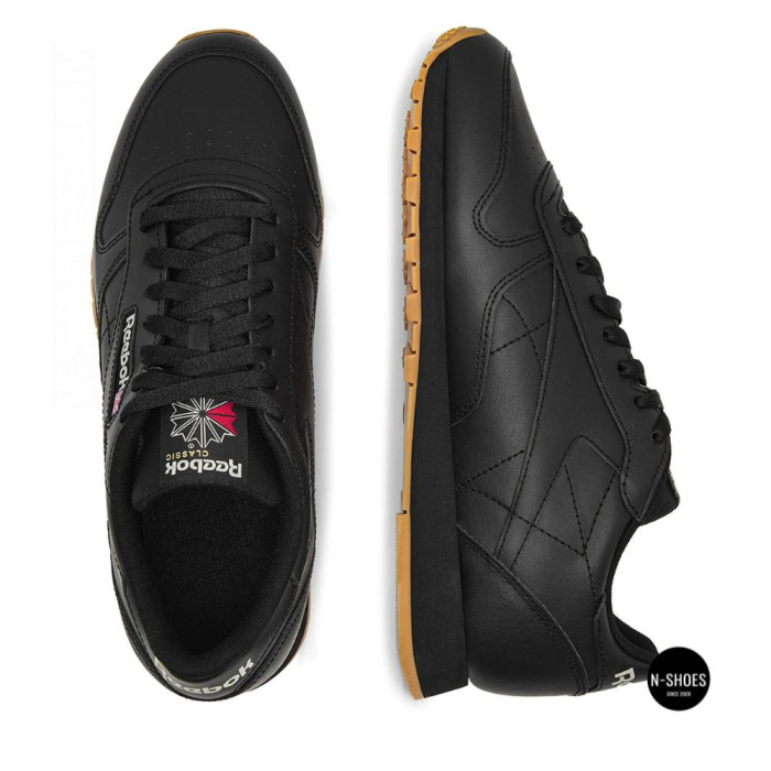 Reebok EU-CLASSIC LEATHER 100008493 6322: черная кожаная классика