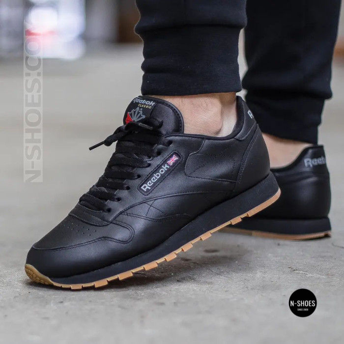Reebok EU-CLASSIC LEATHER 100008493 6322: черная кожаная классика