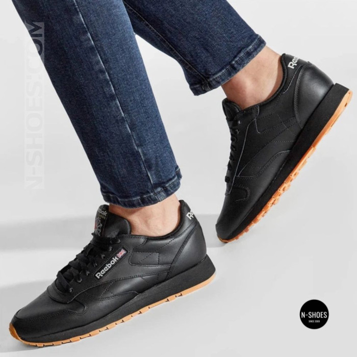 Reebok EU-CLASSIC LEATHER 100008493 6322: черная кожаная классика
