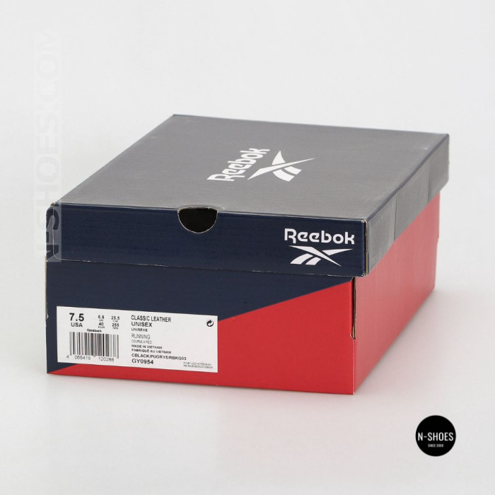 Reebok EU-CLASSIC LEATHER 100008493 6322: черная кожаная классика