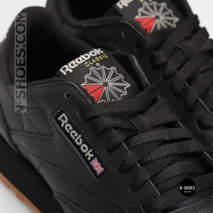 Reebok EU-CLASSIC LEATHER 100008493 6322: черная кожаная классика