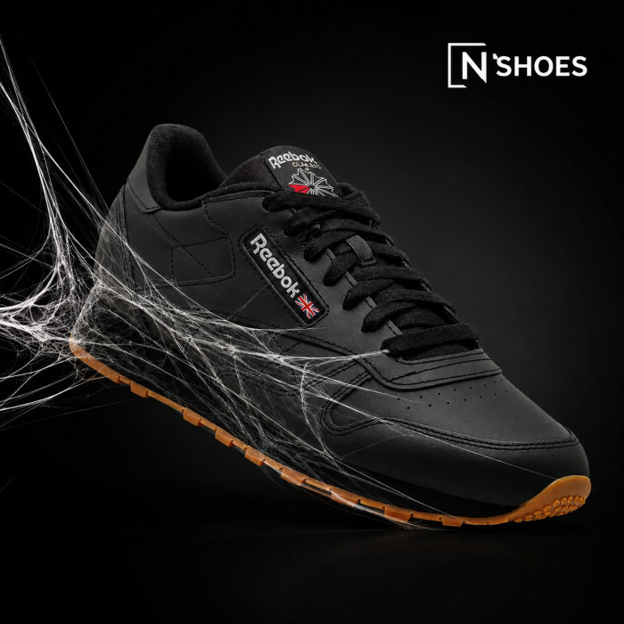 Reebok EU-CLASSIC LEATHER 100008493 6322: черная кожаная классика