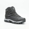 Мужские зимние ботинки Bona 856R-6 Dark Grey-Silver 6353 серые из натуральной кожи с утеплением из меха