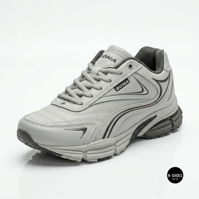 Кроссовки Bona 885M-2 Lt. Grey-Dark Grey 6355 - шаг без усталости