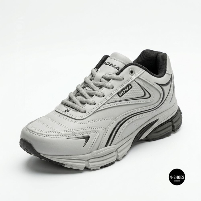 Кроссовки Bona 885M-2 Lt. Grey-Dark Grey 6355 - шаг без усталости
