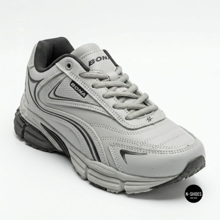 Кроссовки Bona 885M-2 Lt. Grey-Dark Grey 6355 - шаг без усталости