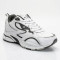 Мужские демисезонные кожаные белые кроссовки Bona 963a-2 White-Dark Grey 6357 из натуральной кожи серия Комфорт с анатомической стелькой