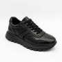 N-SHOES Fabio 216244 FM-1-5913-1 6365 BLACK з натуральної шкіри: чорні кросівки на кожен день