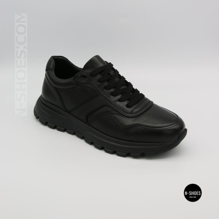 N-SHOES Fabio 216244 FM-1-5913-1 6365 BLACK: черные кроссовки на каждый день