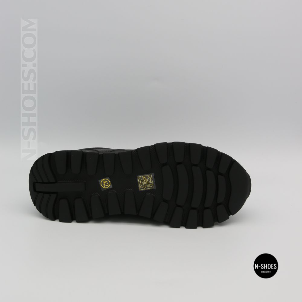 N-SHOES Fabio 216244 FM-1-5913-1 6365 BLACK з натуральної шкіри: чорні кросівки на кожен день