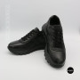 N-SHOES Fabio 216244 FM-1-5913-1 6365 BLACK з натуральної шкіри: чорні кросівки на кожен день
