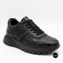 N-SHOES Fabio 216244 FM-1-5913-1 6365 BLACK з натуральної шкіри: чорні кросівки на кожен день