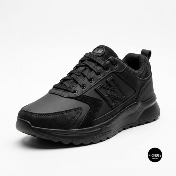 Кожаные кроссовки N-SHOES Minardi 54-2 black 6377 для стиля